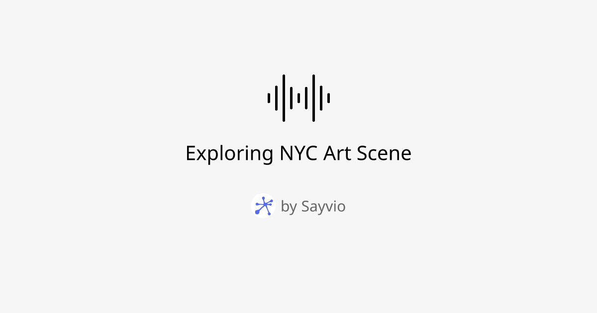 Exploring NYC Art Scene