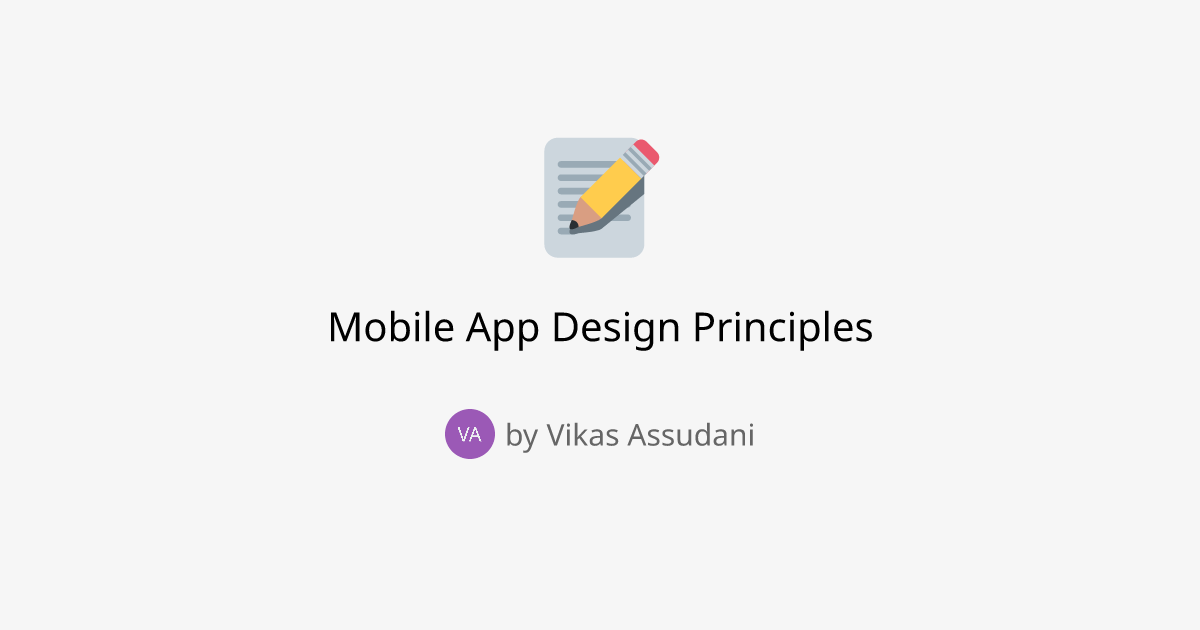 Mobile App Design Principles
