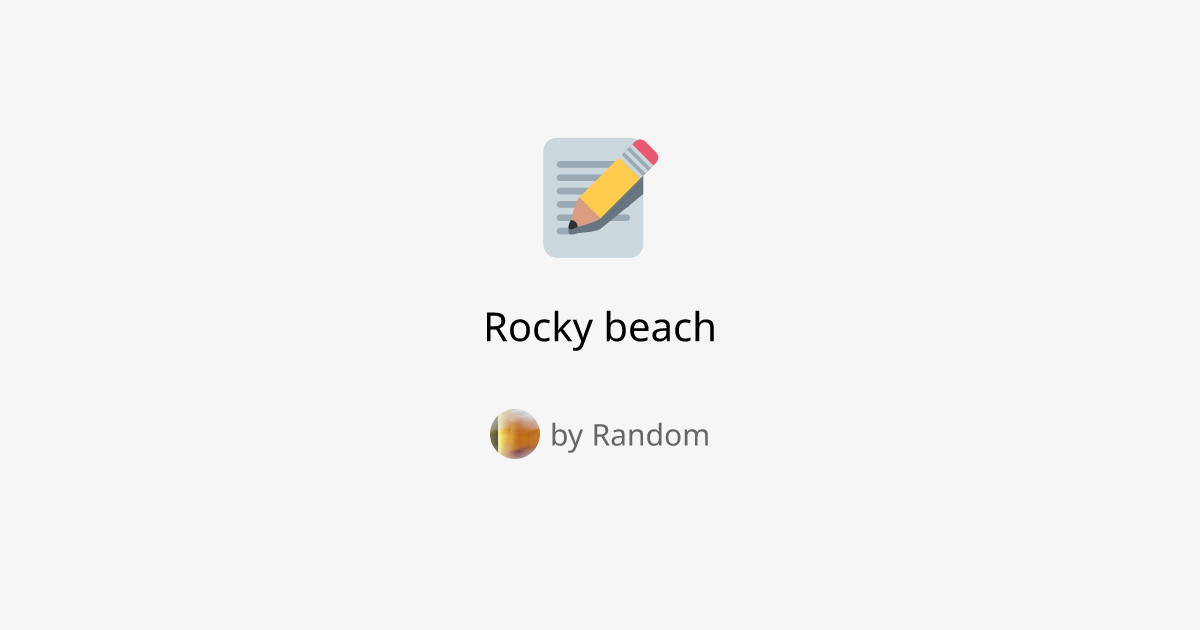 Rocky beach